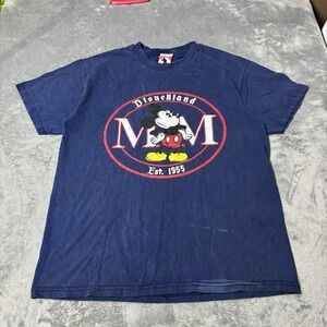 VTG 90s Mickey Mouse Red Tag Double M Logo Shirt Mens Size L Made‎ In USA